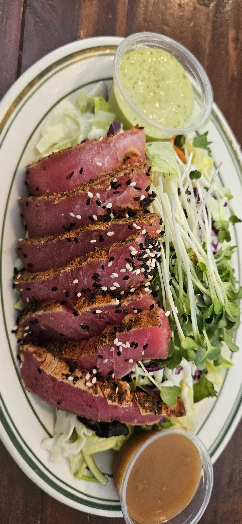Seared Rare Ahi Salad